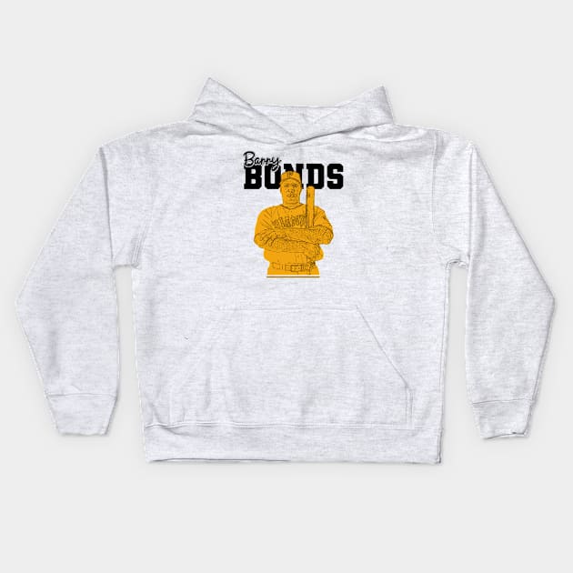 Barry Bonds || Black retro Kids Hoodie by Aloenalone